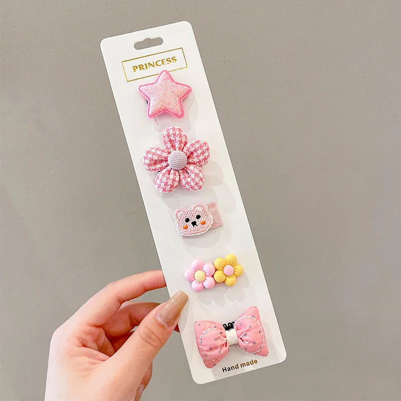 Cute Baby Hair Clip Baby Does Not Hurt Hair Clip Children's Hair Accessories Girls Side Bangs Hair Clip Headdress.