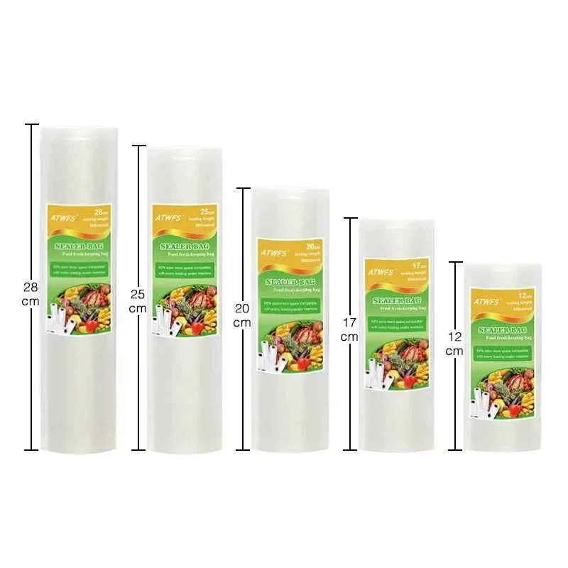 Vacuum Bag Packaging Food Vacuum Sealer Bags for Food Storage Keep Products Fresh Bag 12/17/20/25/28cm*500cm 1 Roll