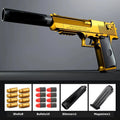 Desert Eagle Toy Gun Shell EjectionAirsoft Pistol Soft Foam Bullet Outdoor CS Weapon for Shooting Game Halloween Birthday Gift