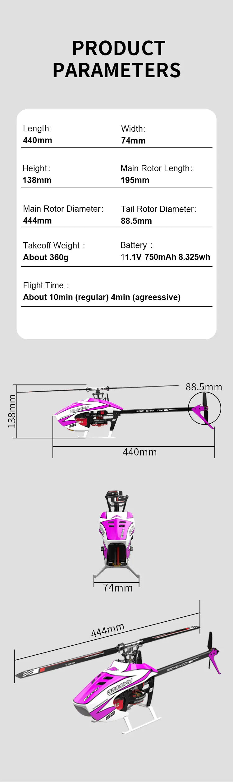 In Stock GOOSKY S2 Max LEGEND 6CH 3D Helicopter