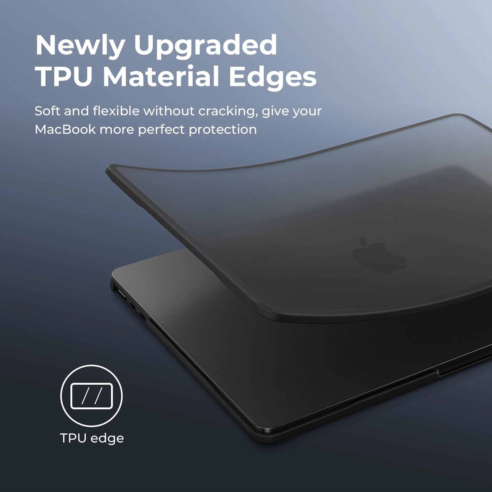 [MacBook Air 13 Case] TPU Soft Edge 2025 M4 Laptop Case For MacBook Air 15.3,Air 13.6 Case M4 M3 M2 For Macbook Pro 14'' M5 2025