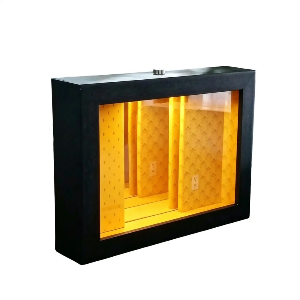Desk Frame Decor Light Up 3D Abyss Mirror Table Decoration Desk Decoration Frame Art for Homeowners Renters Women Men Home