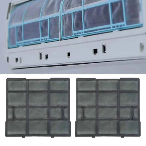 2Pcs/Set Plastic Air Conditioner Filter Mesh Indoor Unit Hanging Dust Screen Household Air Conditioning Filter Accessories