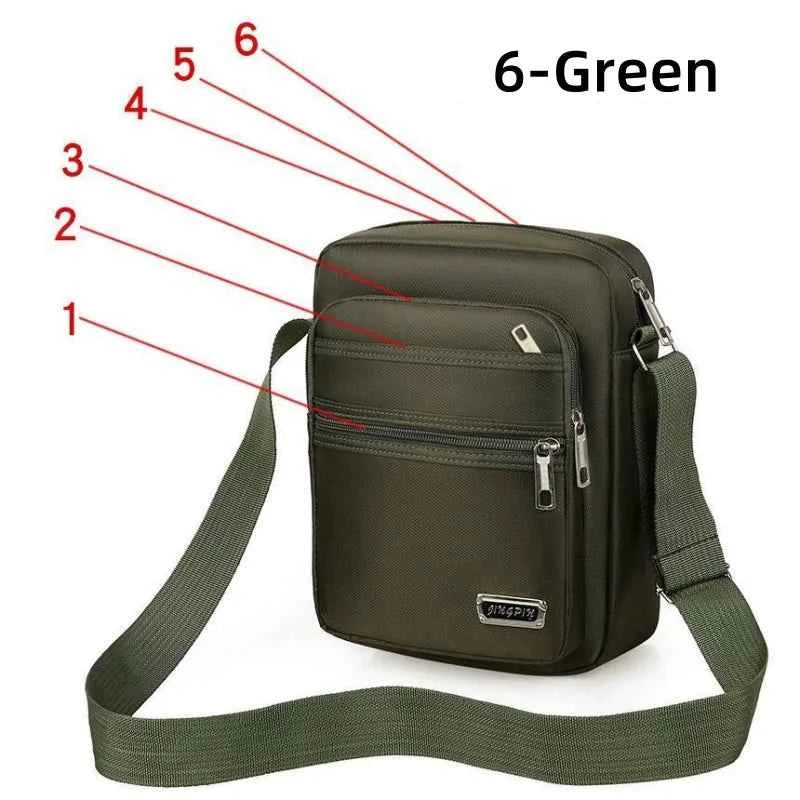 Brand New Men Crossbody Bags Male Nylon Shoulder Bags Boy Messenger Bags Man Handbags for Travel Casual Large Satchel Grey