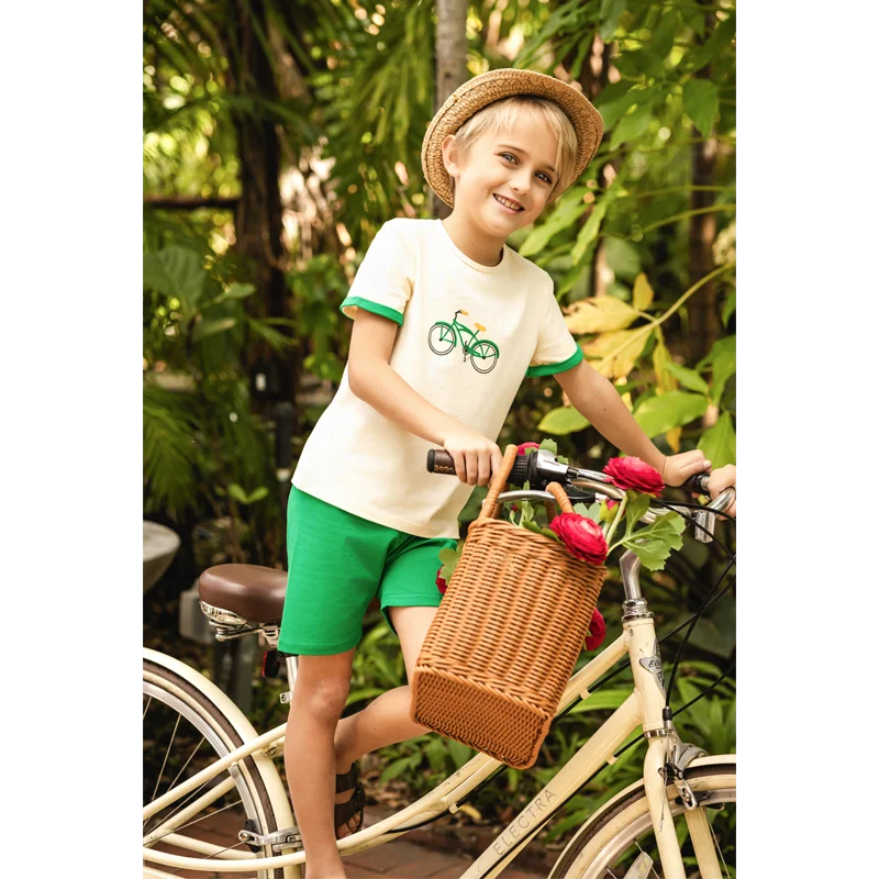 Ali Plus SS26 Printed Bike collection Family Matches Clothes boys girls baby