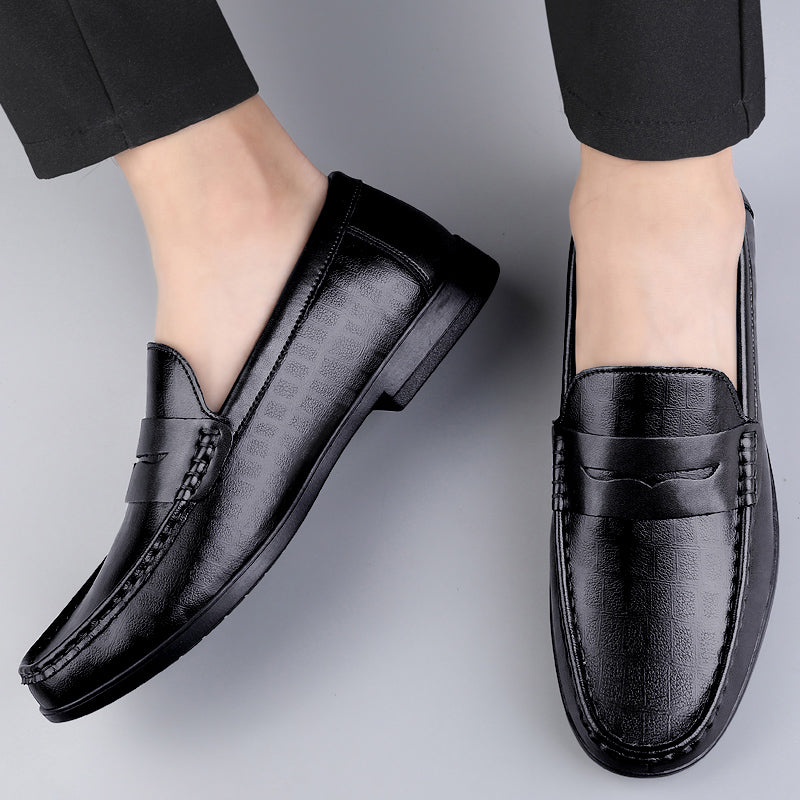Genuine Leather Men Shoes Casual Men Loafers Breathable Office Formal Shoes Men Designer Slip on Driving Shoes Plus Size 38-46