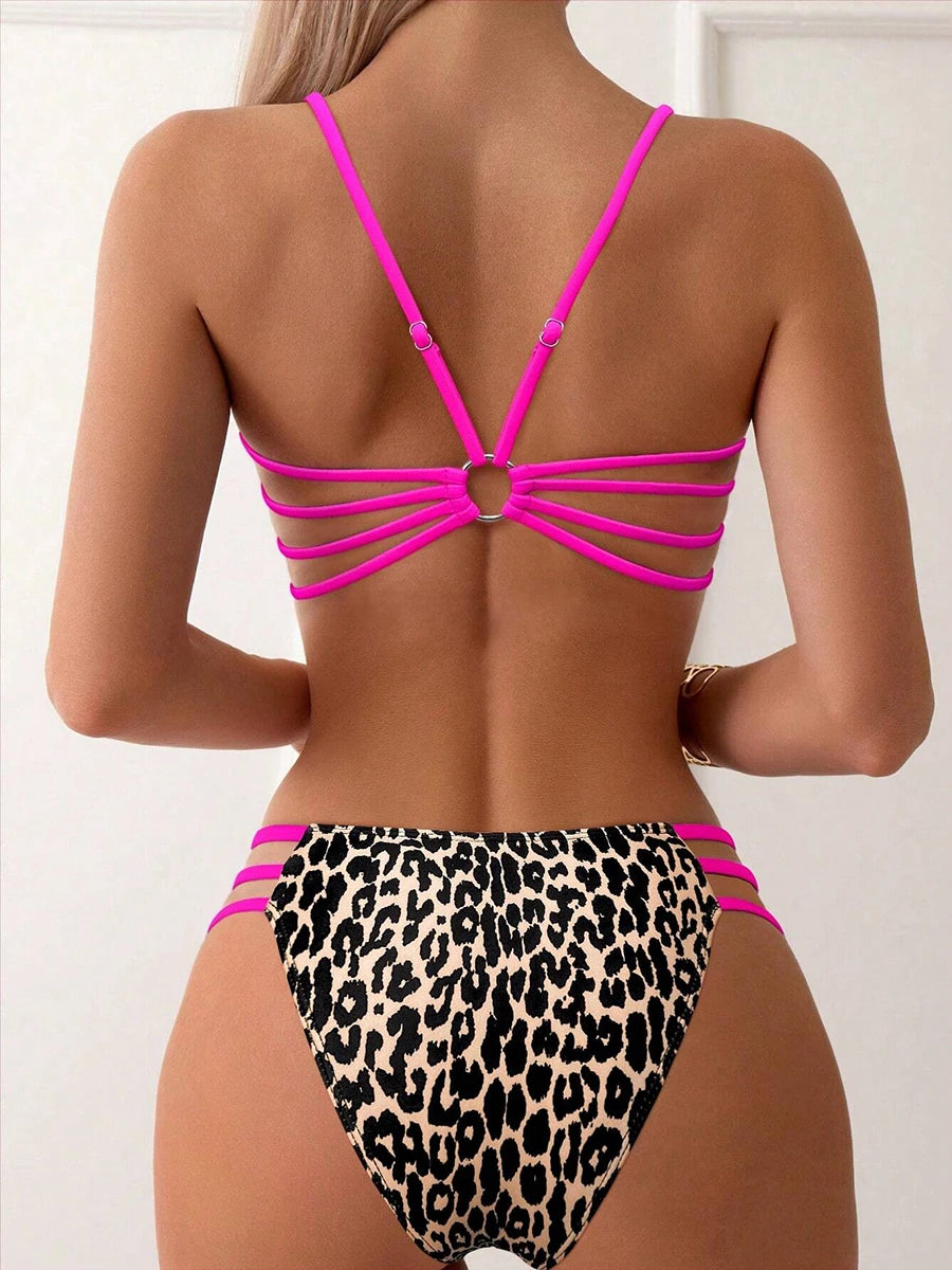 Sexy Leopard Micro Bikini 2026 Women Swimsuit Female Swimwear High Waist Bikinis Sets Brazilian Bandeau Beach Wear Bathing Suit
