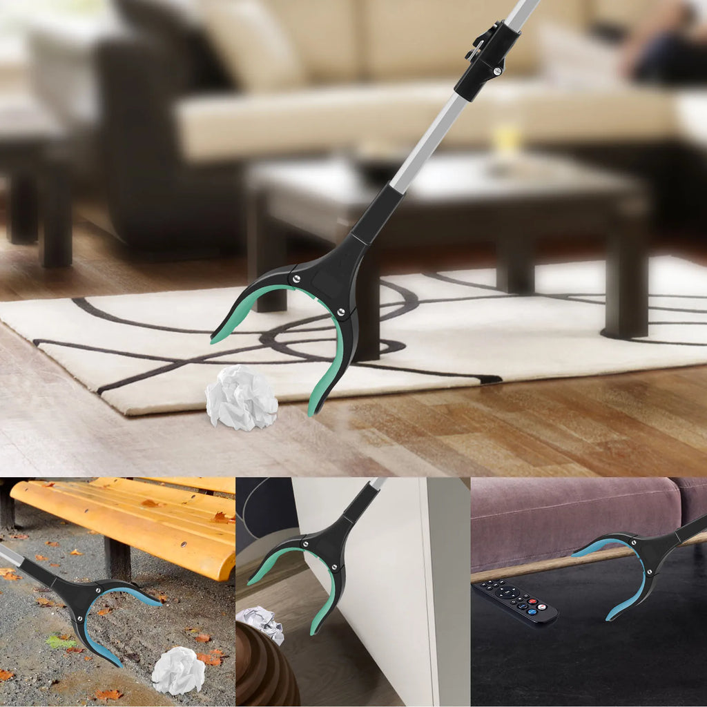Foldable Gripper Extender Hand Tools Litter Reachers Picker Portable Collapsible Garbage Grabber Pick Up Tools with Non-Slip Jaw