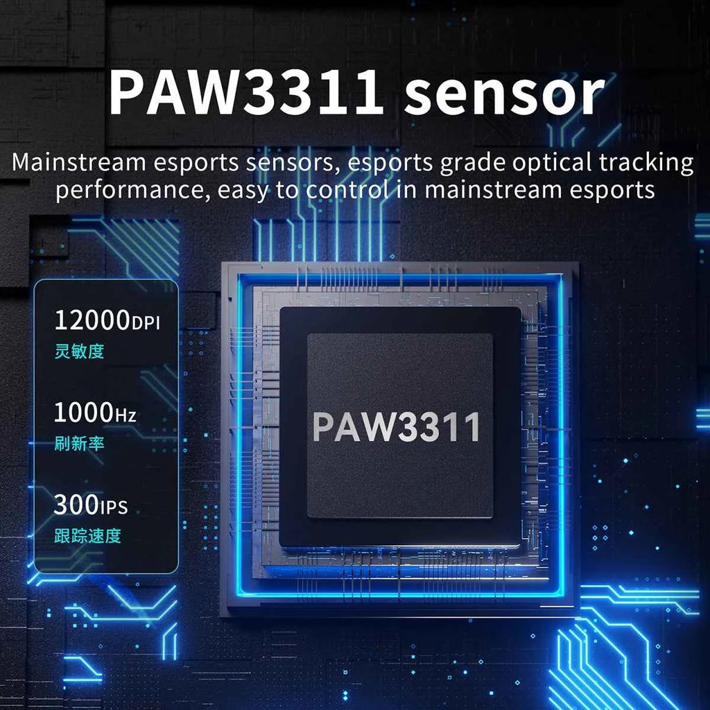 AJAZZ AJ139 V2 MC PAW3311 Wireless Gaming Mouse RGB Magnetic Charging Dock Macro Mice Bluetooth 12000-24000DPI for PC Gamer