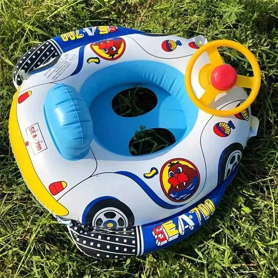 Baby Pool Inflatable Float Seat Boat Swim Ring Swimming Safe Raft Kids Water Motorcycle Car Baby Swimming Ring Floating Chair