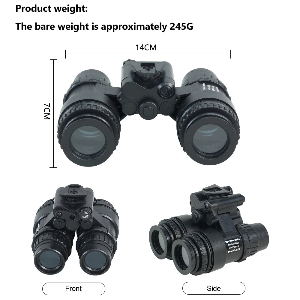 BOOIU Helmet Night Vision Two-Tube Night Vision Device PVS15 Model With Battery Case Sports Helmet Accessory No Function Model