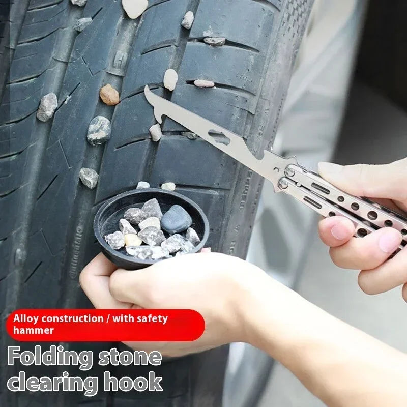 Stainless Steel Disassembly and Assembly Tools, Maintenance Pry Bar, Butterfly Training Knife, Spinning Knife, Practice Knife