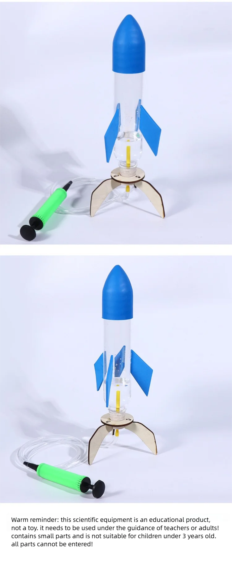 DIY Rocket Sprinklers Toys Water Splash Rocket Outdoor Water Play Toy DIY Science Experiment Kit & Education Model Toy For Gift