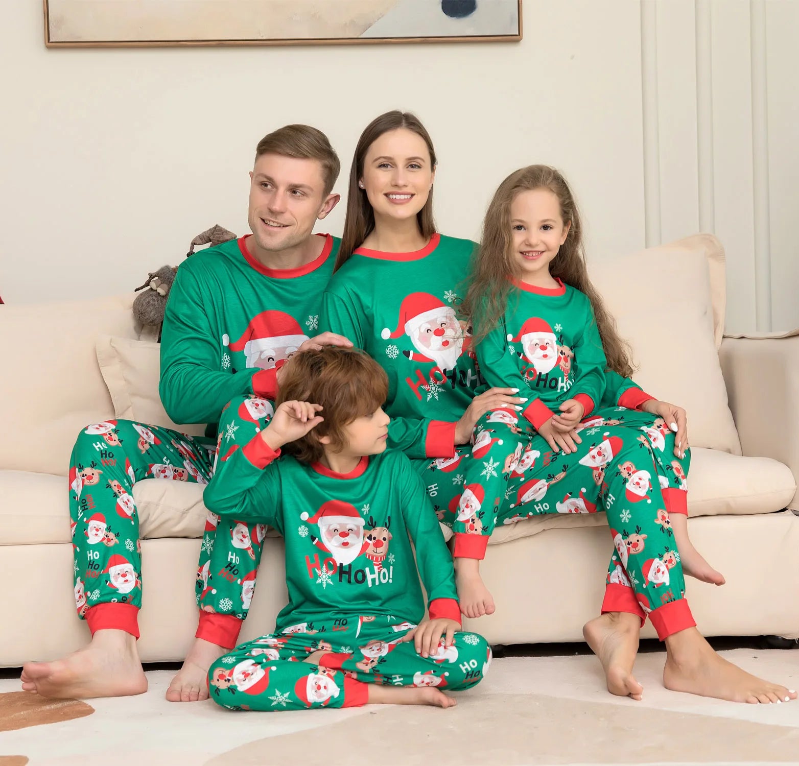 Christmas Family Pajamas Set 2025 Xmas Matching Outfit Adult Kids Women Pyjamas Clothes Mother And Daughter Father Son Sleepwear