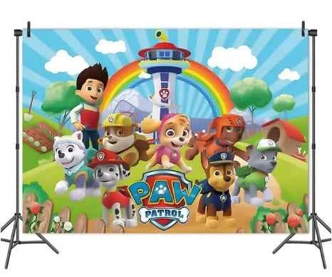 Skye Paw Patrol  Birthday Party Decoration Kids Shower Boys Girls Tableware Supplies Tablecloth Balloon Cake Topper Straw