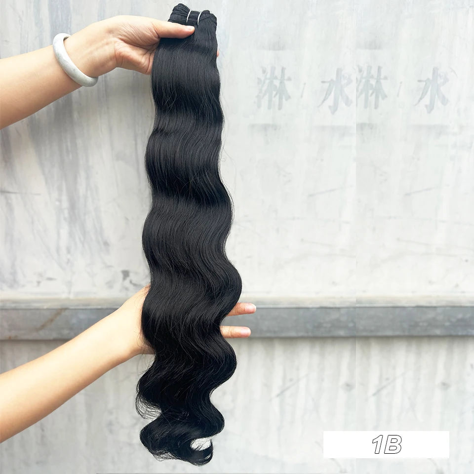 Magicae 30Inches 200G Piano Blonde SP12/16/613 Ombre Brown 6# Body Wave Bundles High Temperature Synthetic Hair Extensions