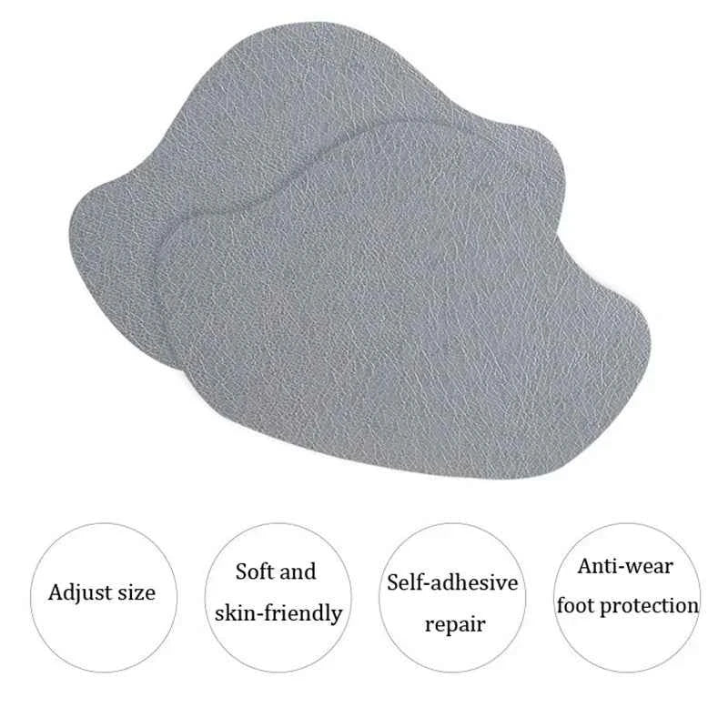 4Pcs Sneaker Heel Repair Pad Adjustable Size Wear-resistant Footbed Invisible Heel Repair Pad Repair Shoe Hole Pad Back Sticker