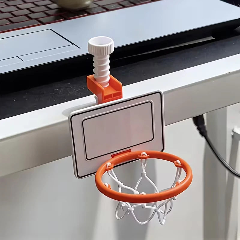 Basketball-themed desktop decorations, creative basketball home decor, relaxing desktop stress relievers.