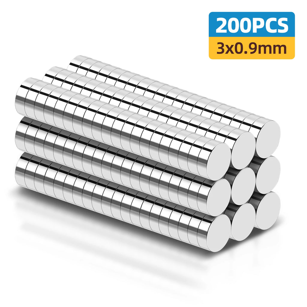 Small Magnets, Refrigerator Magnets of Different Sizes, 3x1 3x2 2x1 3x3 4x2 5x2 6x2mm Mini Magnets for Fridge, Kitchen, Office