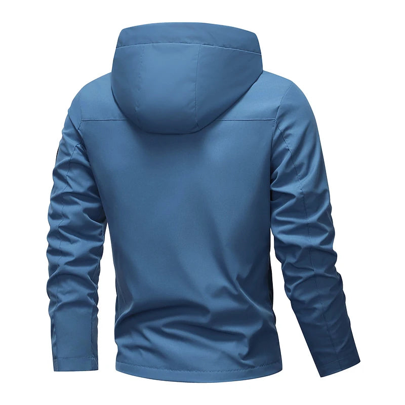 High-quality men's fashionable, stylish, versatile, trendy and casual spring and autumn jacket hooded jacket