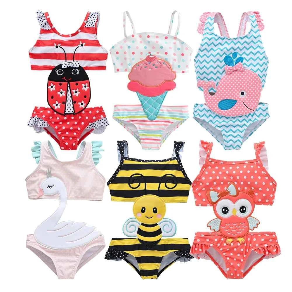 Toddler Infant Baby Girls Swimwear Watermelon Swimsuit Swimming Beach Bathing Bikini Cute Summer One-Piece Swimming Baby Overall