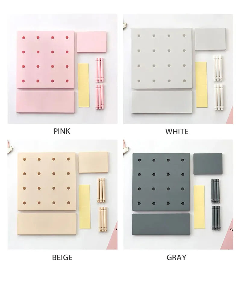 Home Decor Wall Shelves Decoration Hole Board Wall Storage Rack Storage Shelf Kitchen Bedroom Hanging Wall Shelves Wall Decor