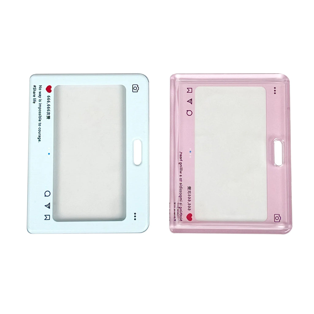 Cute dialog box transparent card cover student cartoon slider card pack game card ID card set pendant anti-lost