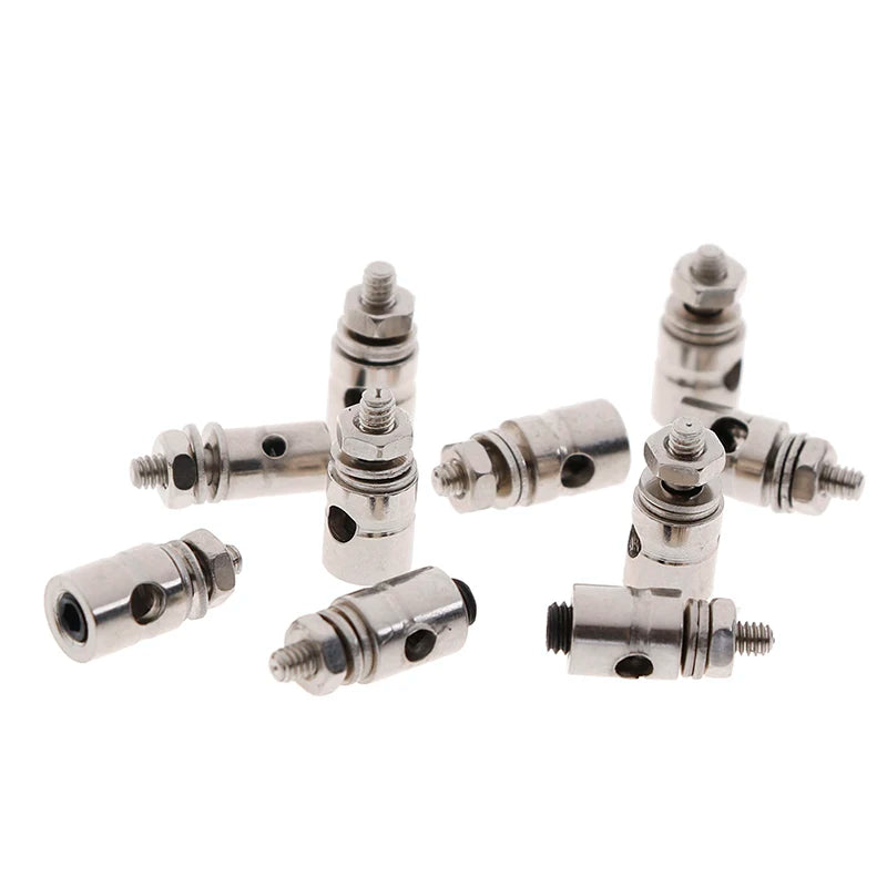 10Pcs RC Airplane Boat Pushrod Linkage Stopper Servo Connectors Adjustable Diameter Helicopter 2.1mm/1.8mm/1.3mm RC Boat
