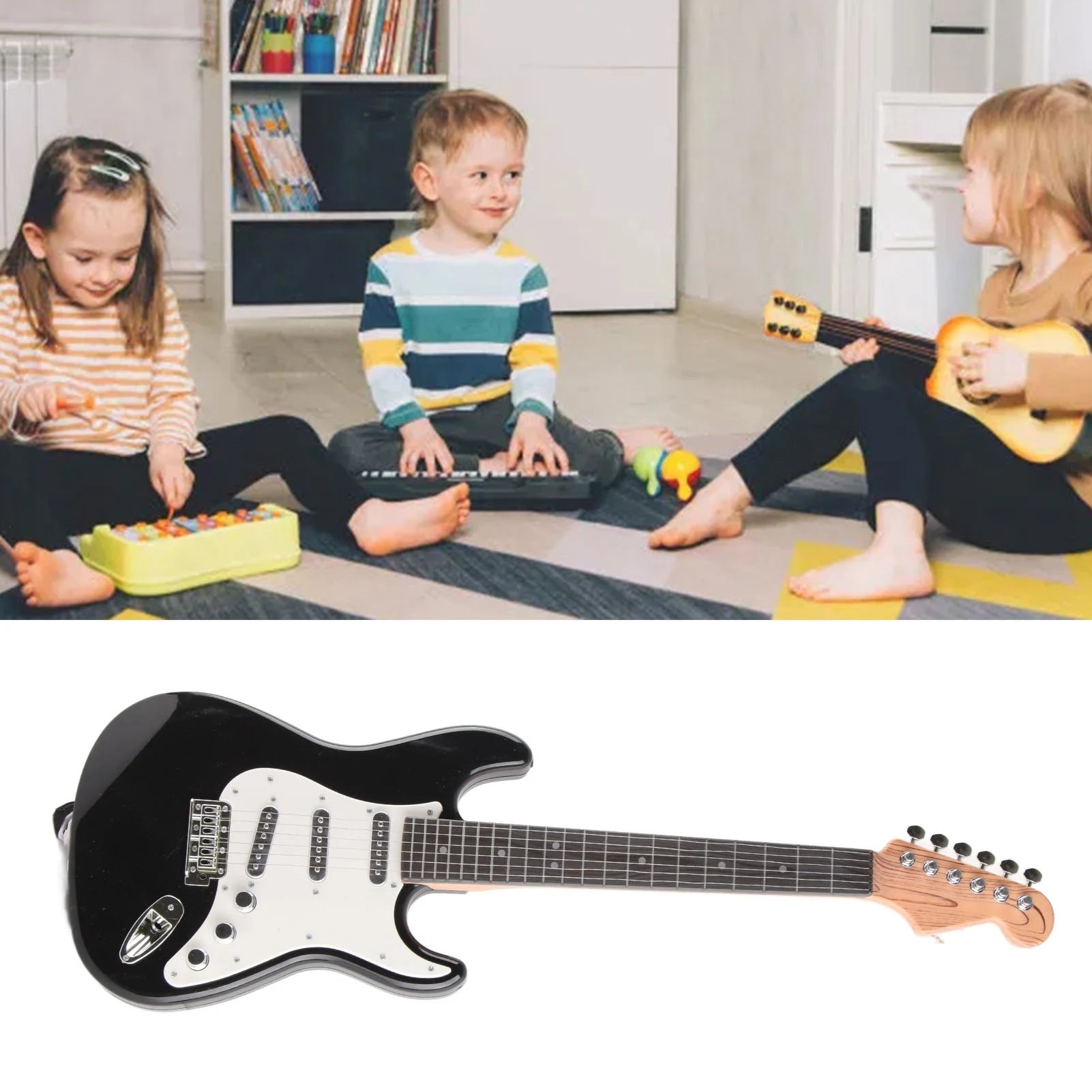 Kids Electric Guitar  Multifunctional  Electric Guitar Music Instrument  for Boy Girl Kids Electric Guitar Kids Guitar