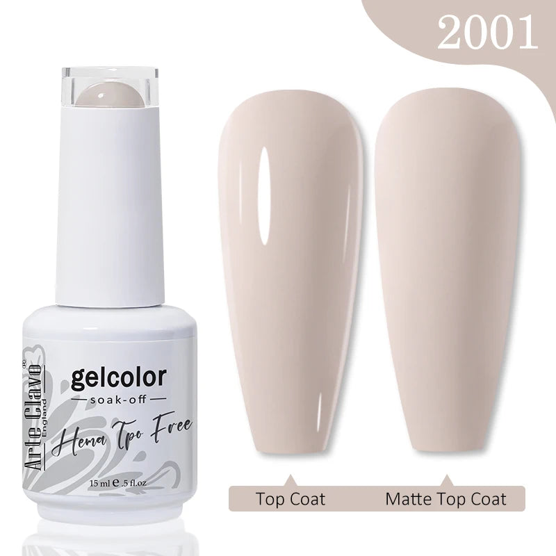 Arte Clavo TPO HEMA FREE Top Quality Discount Price 131 Colors Nail Gel Polish New Formula Nail Gel 15ml Bottle UV Gel Varnish