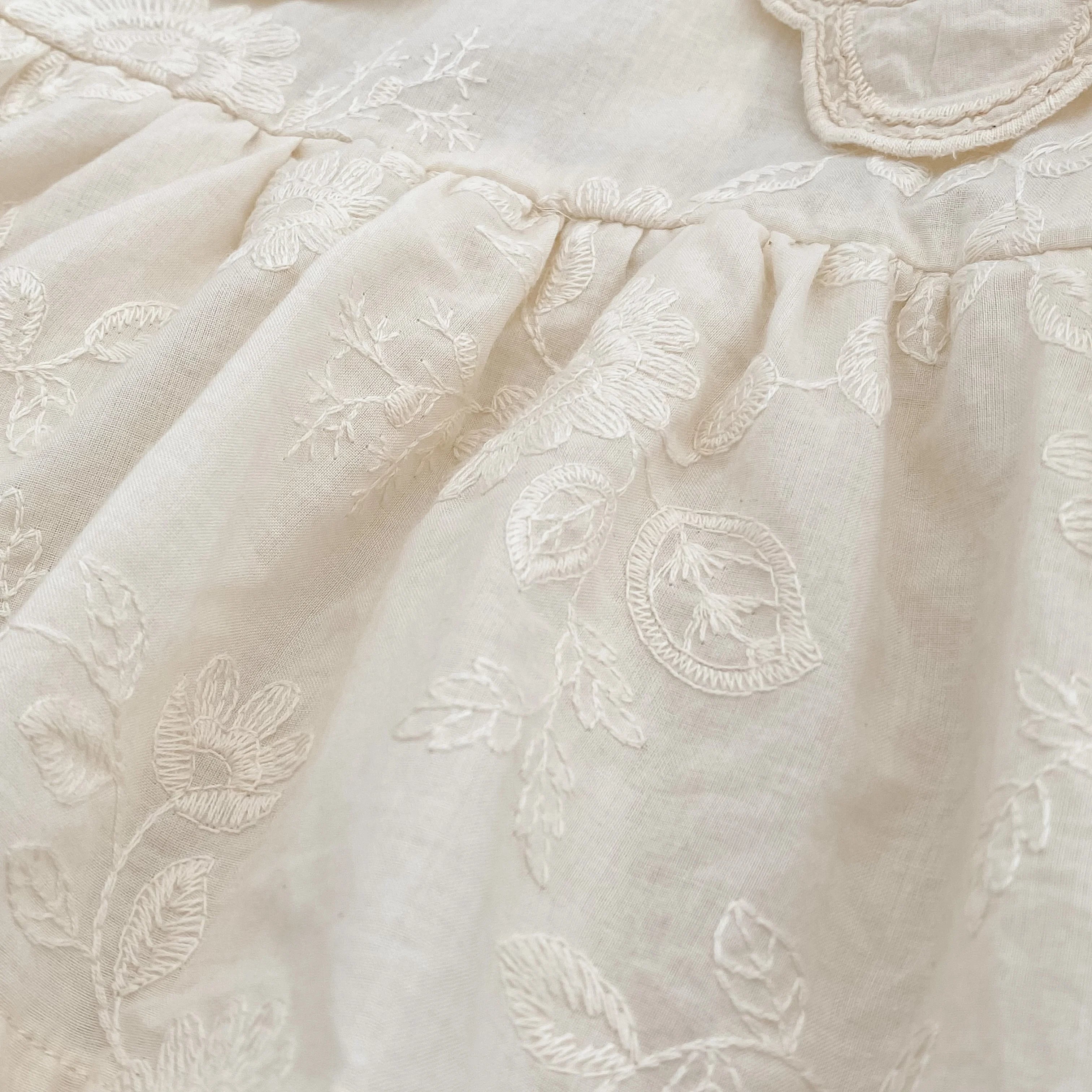 Autumn Baby Bodysuit Sisters Dress Flower Embroidery Dress Infant Girls Toddler Outfit  Baby Girls Rompers Family Sister Dress