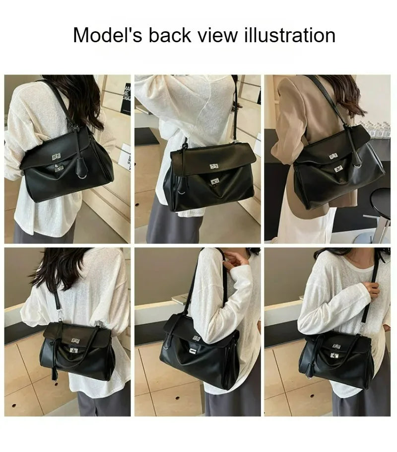 Fashion Large Capaci Platinum Bag Casual Crossbody oulder Bag for Women Faionable Underarm Bag Modern Neutral Sle New Style 2026