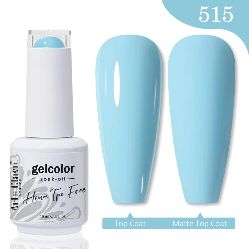 Arte Clavo TPO HEMA FREE Top Quality Discount Price 131 Colors Nail Gel Polish New Formula Nail Gel 15ml Bottle UV Gel Varnish