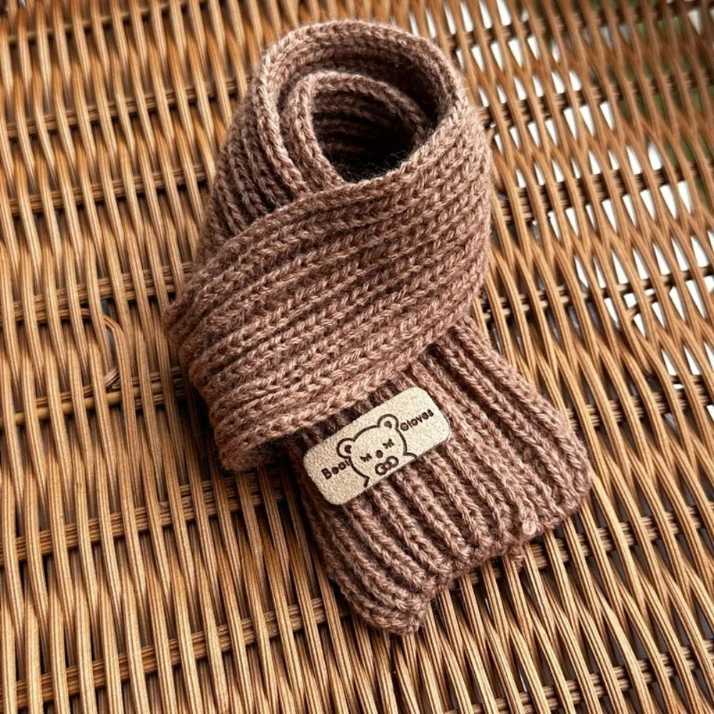 Fashion Doll Christmas Scarf Knitted Multi-colors Little Bear Scarves Casual Wear DIY Kids Gift Toys for 20cm Cotton Dolls