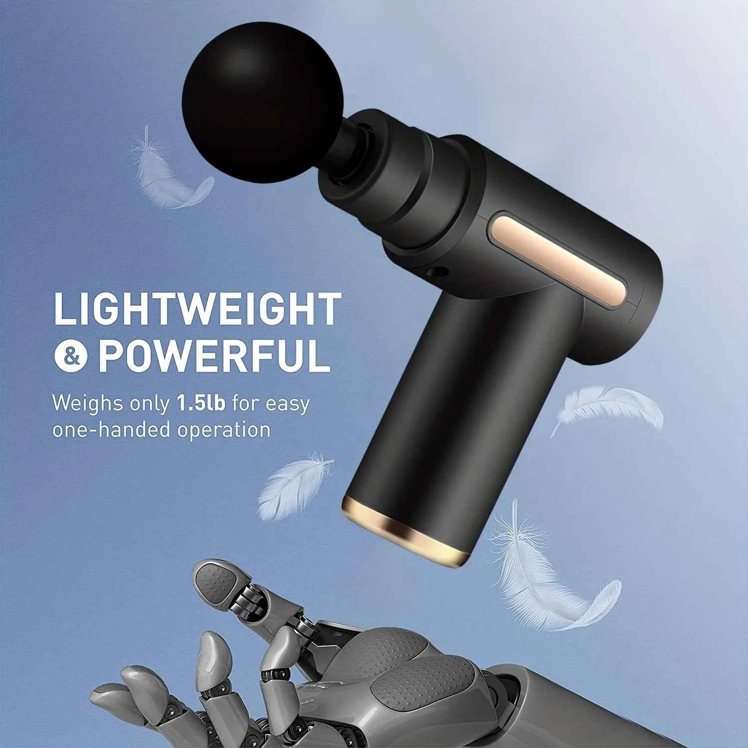 30 Level Massage Gun Fascia Deep Muscle Relax Body Neck Massager Electric Fitness Equipment Noise Reduction Male Female