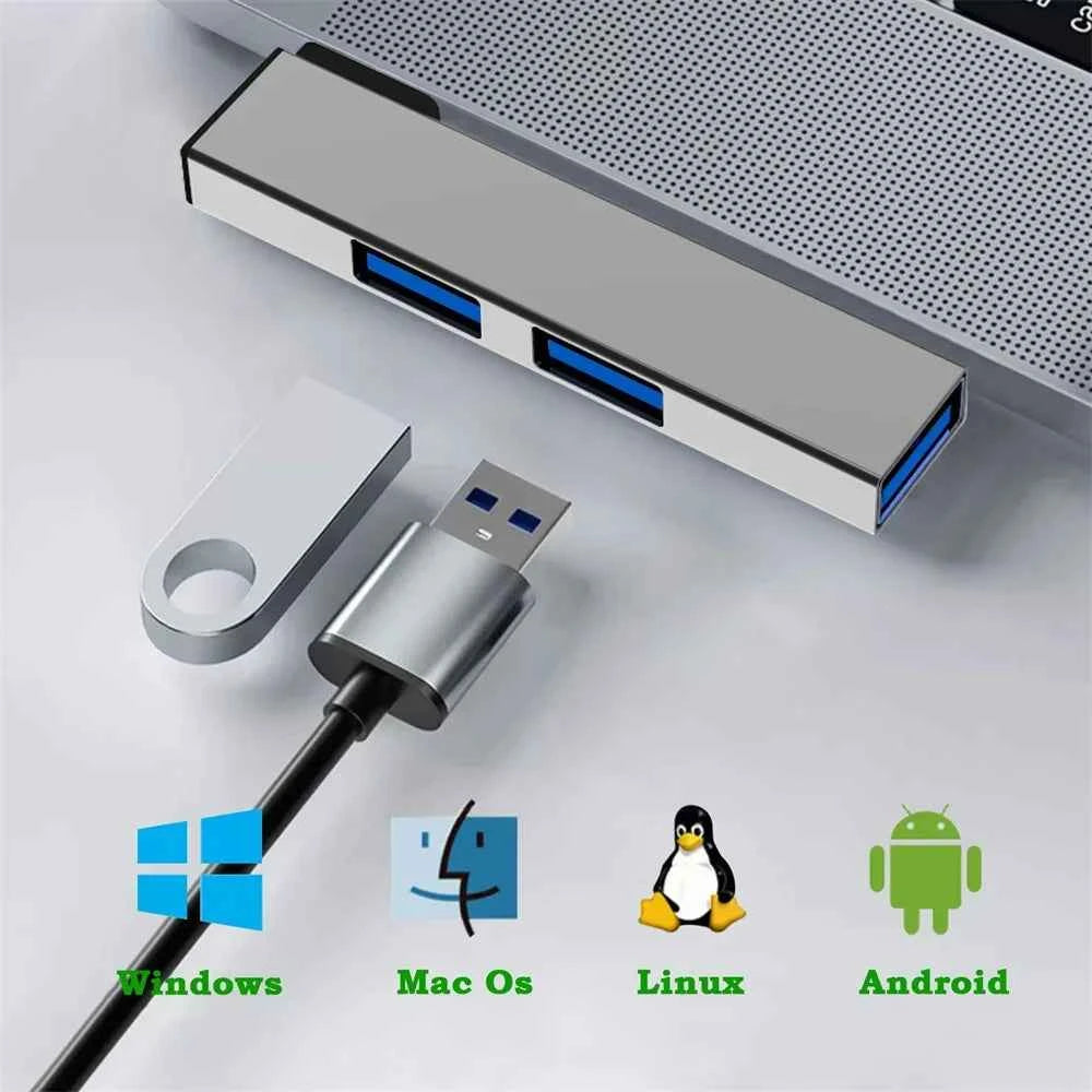 USB C HUB 3.0 Type C 3.1 3 Port Multi USB Splitter OTG Adapter For Xiaomi Lenovo Macbook Pro 13 15 Air Pro Computer Accessories