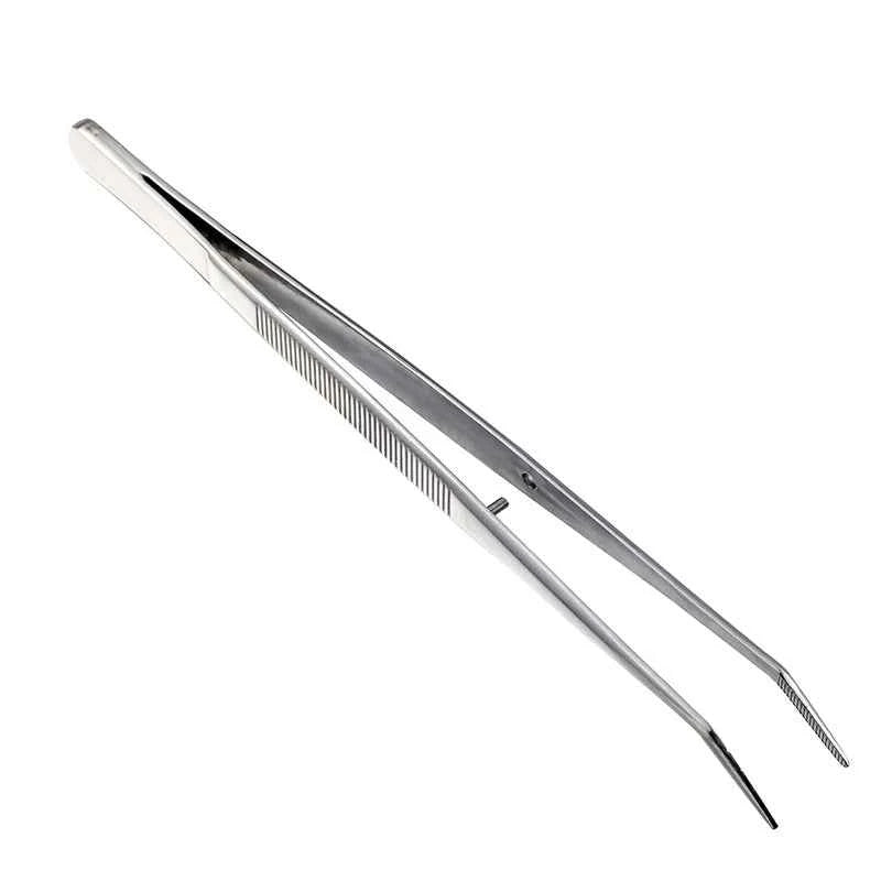 Ourriner Stainless Steel Nail Art Nippers Tweezers Rhinestones Crystal Sequins Glitter Picking Up Cotton Cleaner Tools Manicure