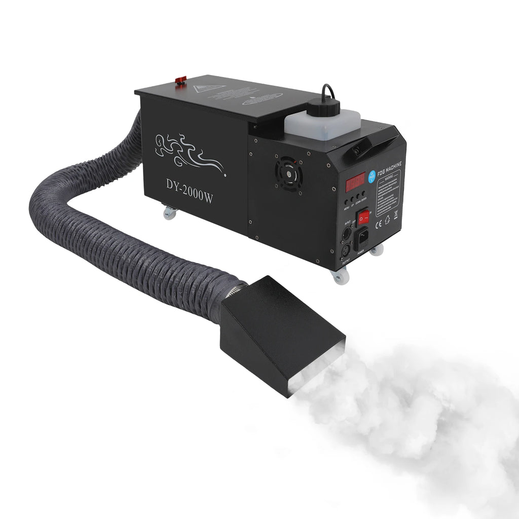 2000W Water Mist Machine Low Lying Fog Machine Ground Smoke Effect Equipment Performance for DJ Disco Wedding Party KTV Stage