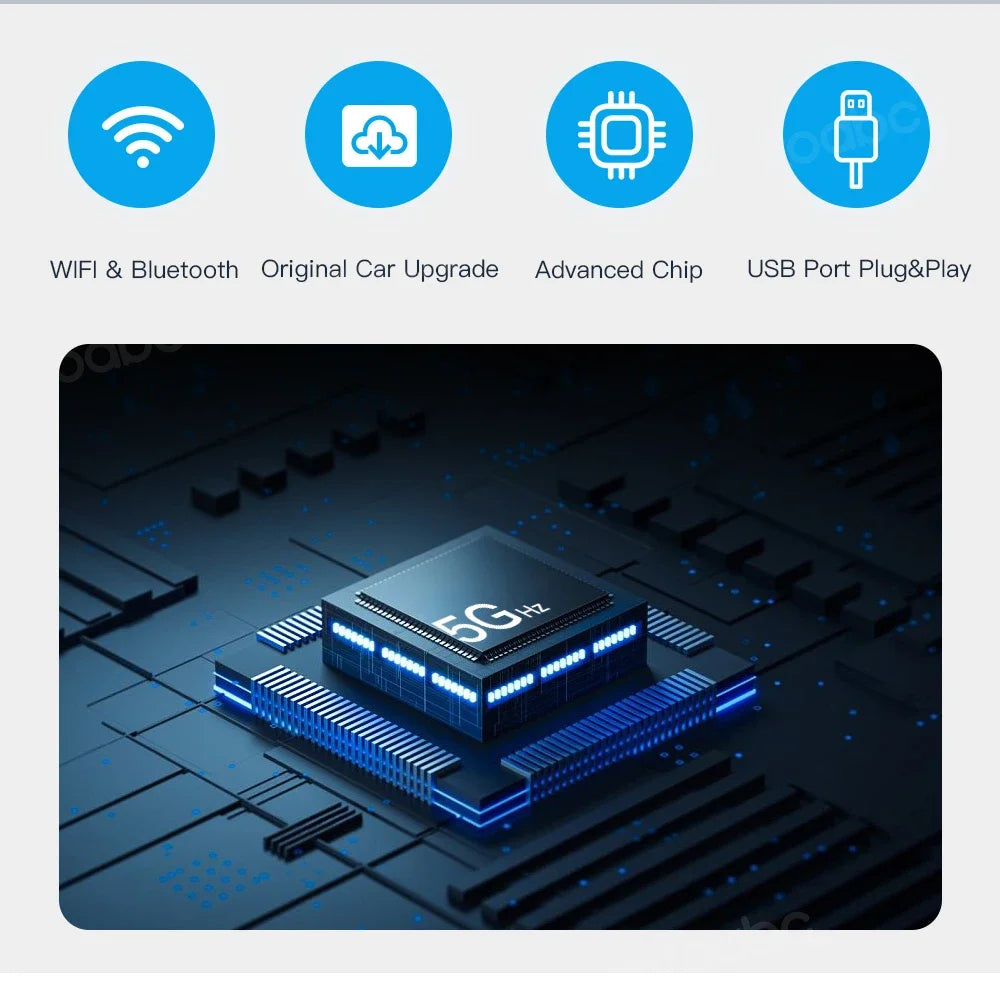 AUTOABC 2025 New For Alfa Romeo Stelvio /Giulia 2017-2019 Wireless CarPlay Android AutoAirPlay Navigation Car Play Functions