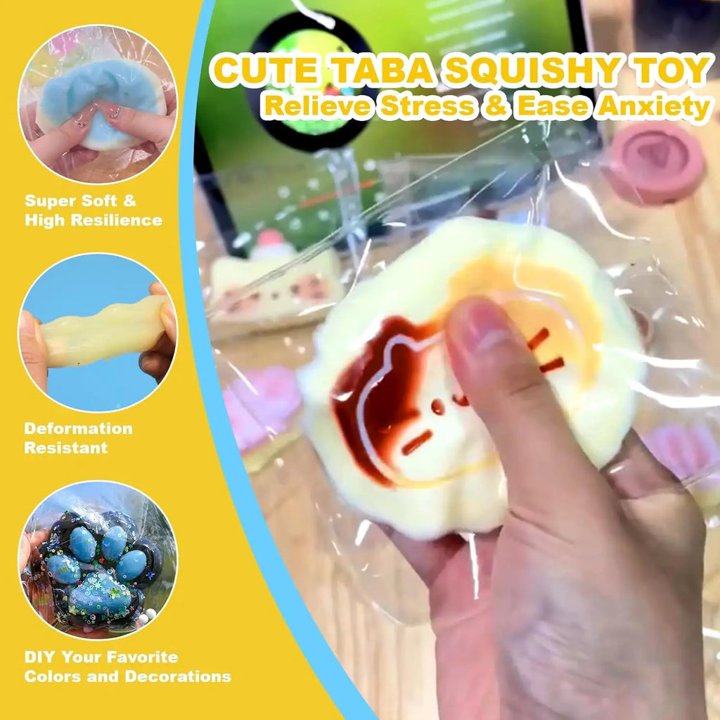 Liquid Silicone Squishy Maker Kits for Taba Squishy DIY Squishy Making Kit Art Crafting Molding Supplies Sets Decompression Gift