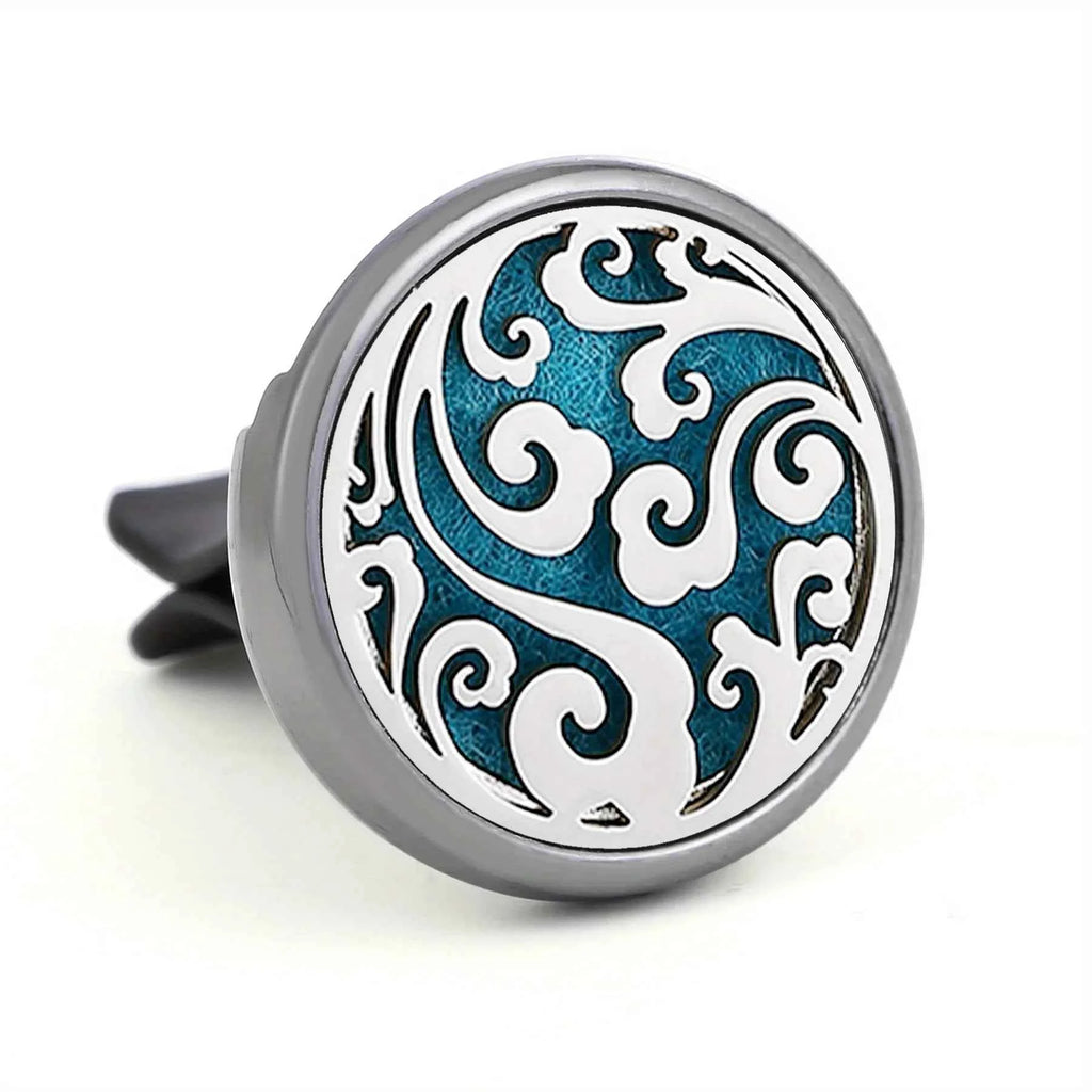 1PC Refillable Car Air Freshener Perfume Diffuser Clip with 10pcs Pads Auto Vent Interior Aromatherapy Diffuser