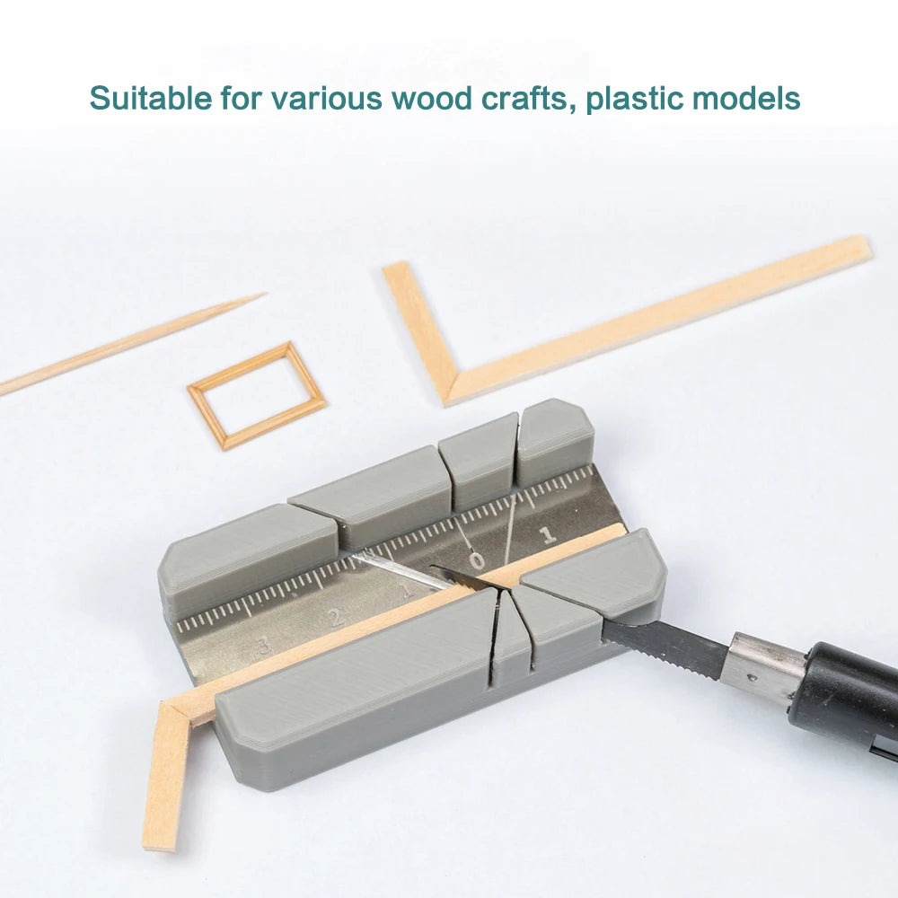 DIY woodcraft hand model making tools, fixed angle cutting auxiliary tools, handcraft miniature landscape tools