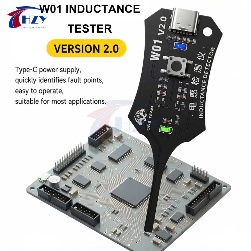 OSS W01 V2.0 Inductance tester quickly locate the fault point for testing the quality of inductors on electronic motherboards