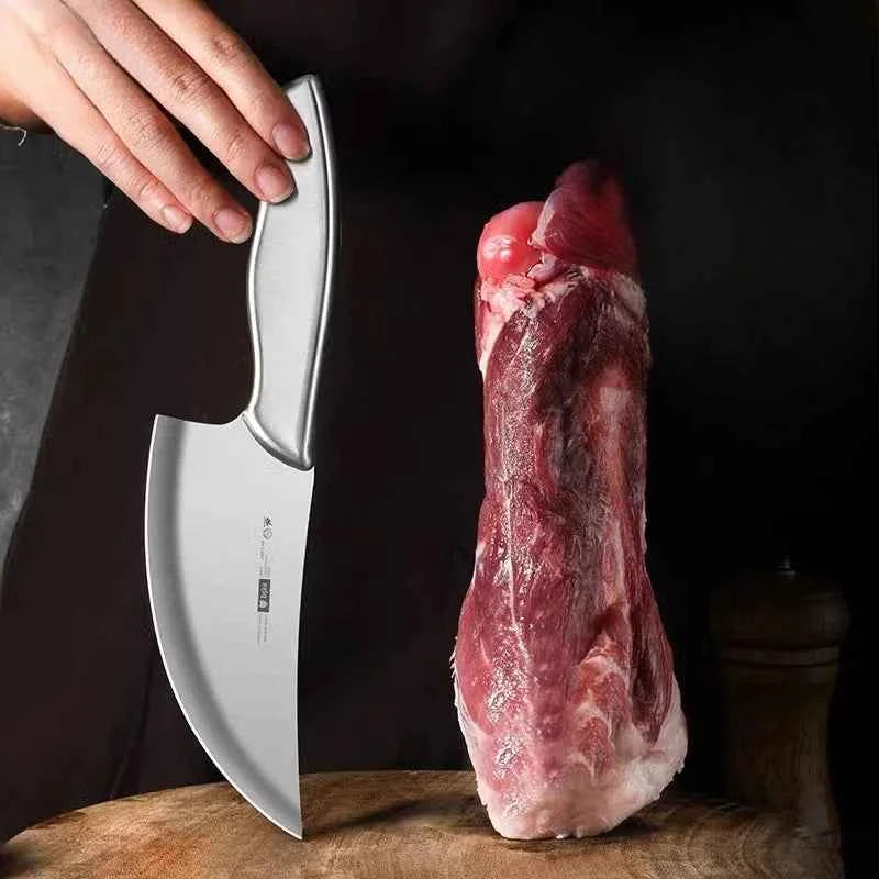 Kitchen boning knife, sharp meat cutting knife, charpener professionel slaughter knife, high-hardness small curved kitchen knife