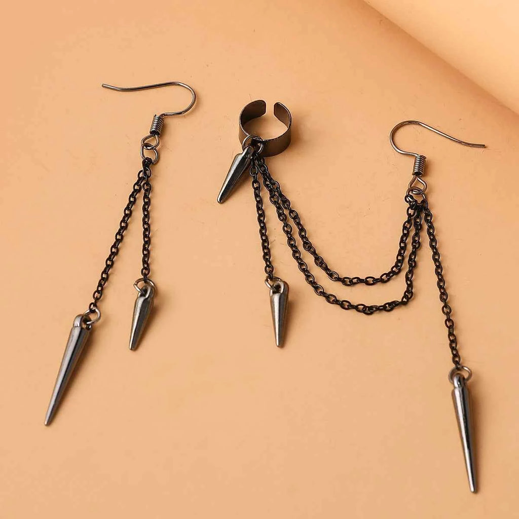 2PC Fashion Men's Personality Rascal Handsome Irregular Earrings Jewelry Accessories Suitable for Date, Party, Festival Gifts