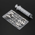 Jelly Cake Jello Gelatin Tools 3D Jelly Flower Art Tools Cake Decorating Tools 10 pcs Pudding Nozzle +1 Syringe Tools