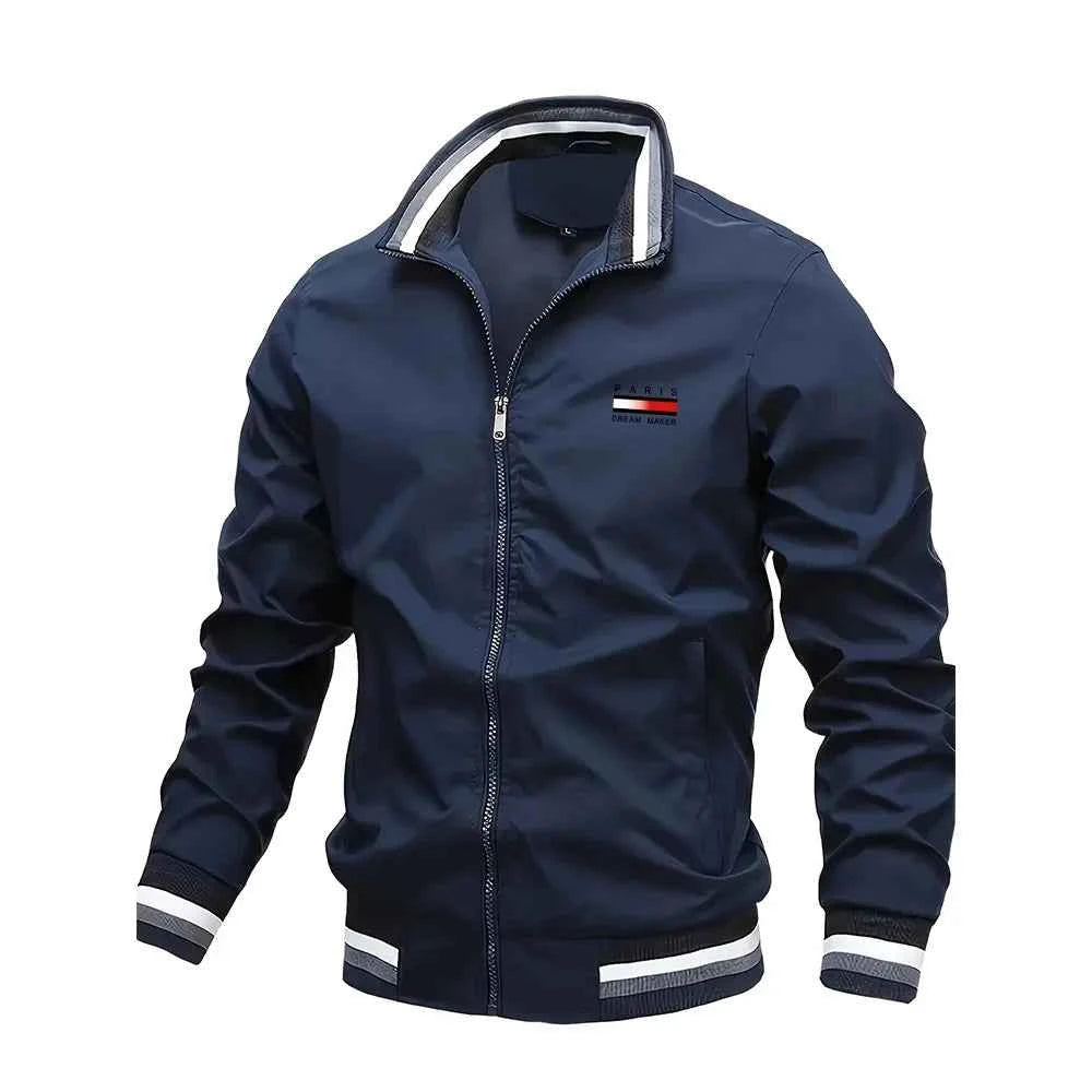 Spring Autumn Men's Jackets Oversized Stand Collar Zipper Outdoor Coat Tops Baseball Bomber Varsity Jackets Man Designer Clothes