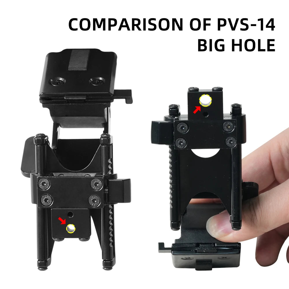 BOOIU Tactical Helmet Foldable Night Vision Mirror Stand M4/M6 Series New Adjustable Sliding Pvs14 Night Vision Device Stand