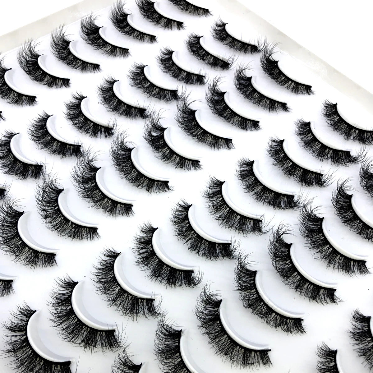 HBZGTLAD 30/40 pairs of natural long 3D artificial mink false eyelashes false eyelashes makeup set mink eyelashes extended eyela