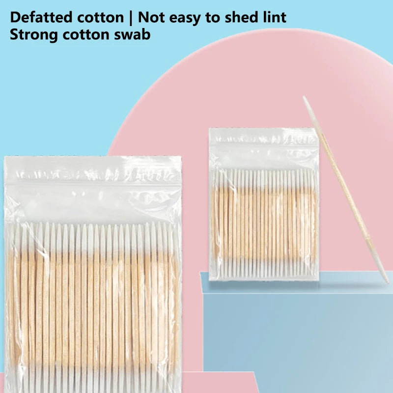 1pcs/3pcs/5pcs Pointed Cotton Swab Tattoo Eyebrow and Eyeliner Correction Cotton Swab for Makeup